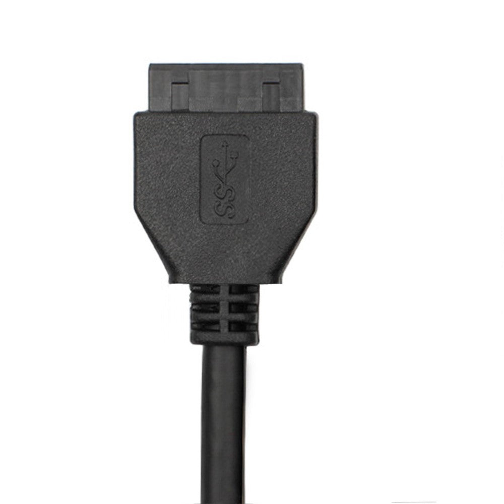 USB-C & USB 3.0 Hub 4 Ports Front Panel to Motherboard 20Pin Connector Cable for 3.5'' Floppy Bay