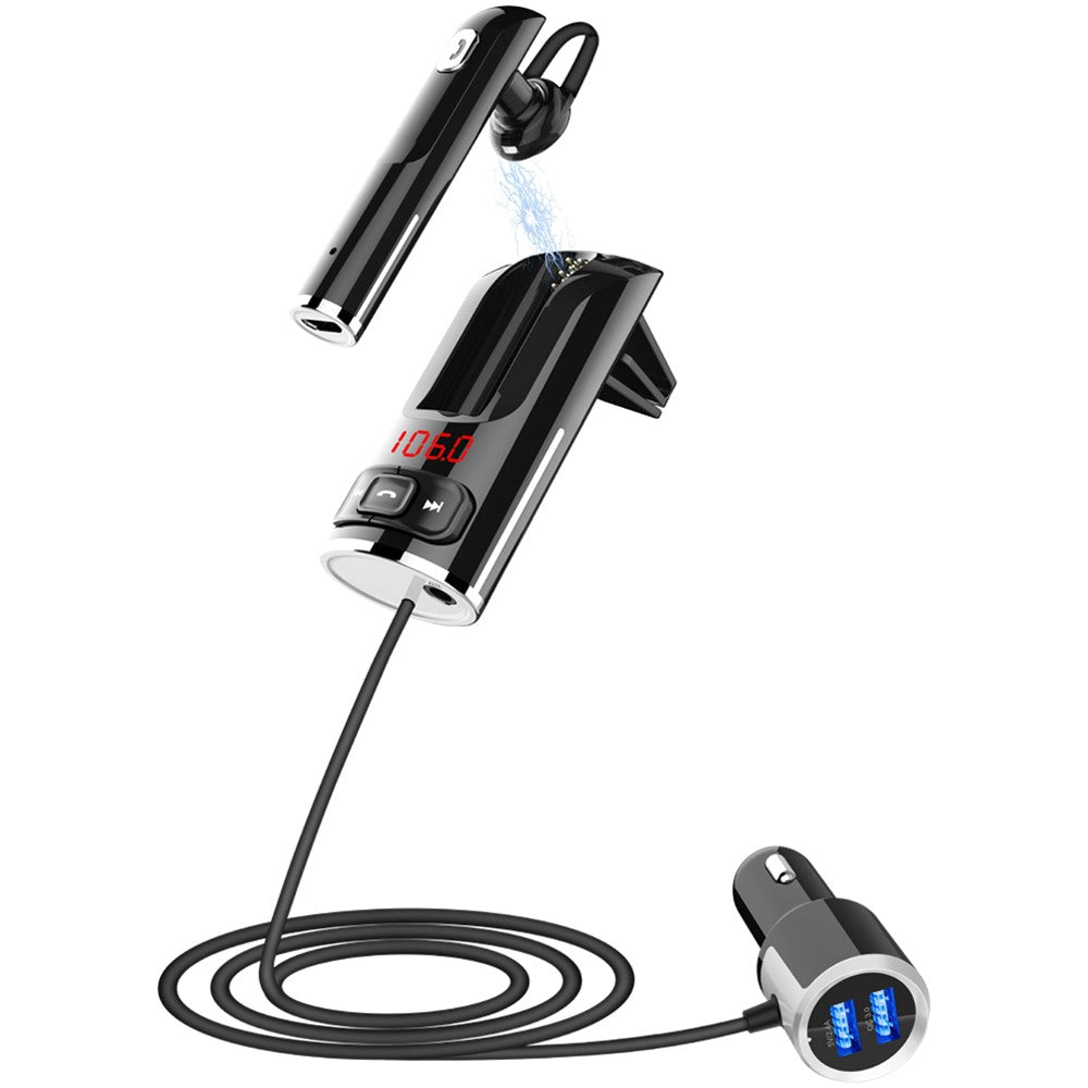 Bluetooth-compatible Headset with Private Call Car MP3 Player Fast Charging Function