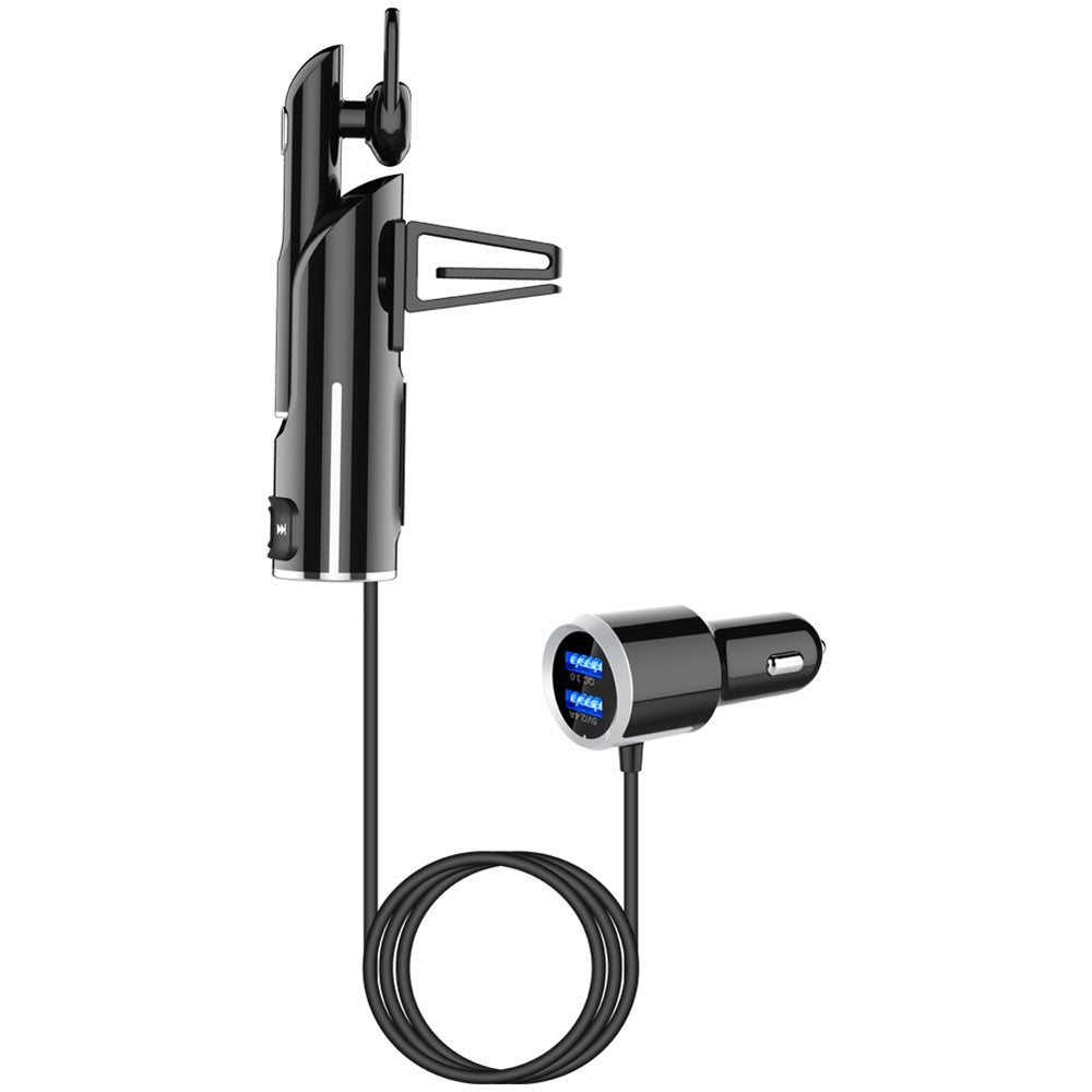 Bluetooth-compatible Headset with Private Call Car MP3 Player Fast Charging Function