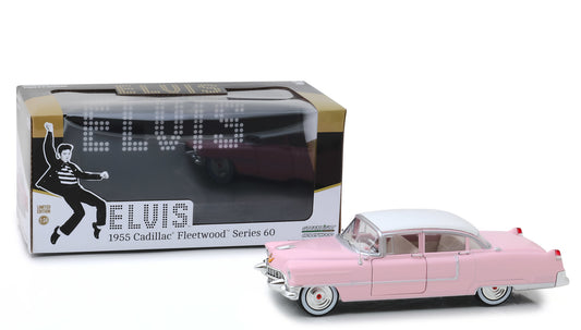 1955 Cadillac Fleetwood Series 60 "Pink Cadillac" Elvis Presley (1935-1977) 1/24 Diecast Model Car by Greenlight