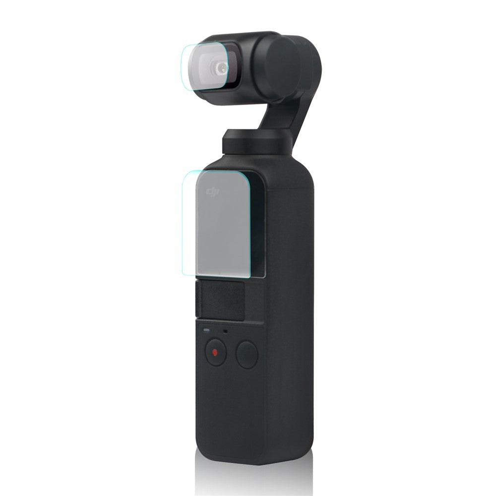 SHELNGKA Tempered Glass Screen Protector + Lens Protector for DJI Osmo Pocket