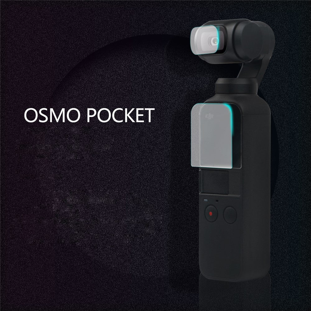 SHELNGKA Tempered Glass Screen Protector + Lens Protector for DJI Osmo Pocket