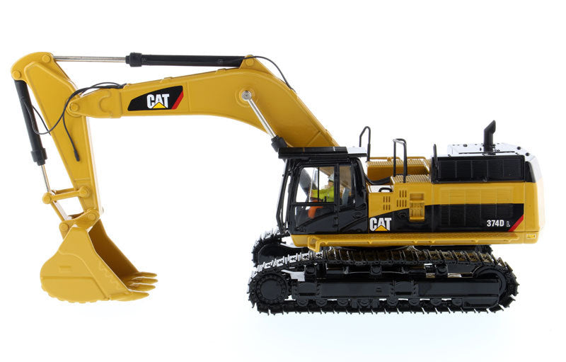 CAT Caterpillar 374D L Hydraulic Excavator with Operator "High Line" Series 1/50 Diecast Model by Diecast Masters