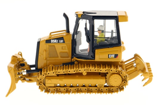 CAT Caterpillar D5K2 LGP Track Type Tractor Dozer with Ripper and Operator "High Line" Series 1/50 Diecast Model by Diecast Masters