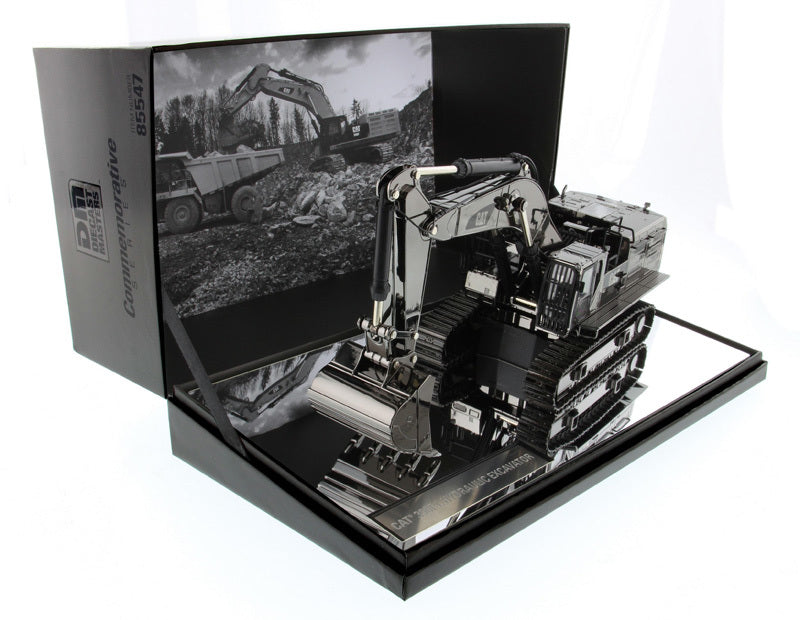 CAT Caterpillar 390F L Hydraulic Tracked Excavator Gunmetal "Commemorative Series" 1/50 Diecast Model by Diecast Masters