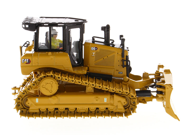 CAT Caterpillar D6 XE LGP Track Type Tractor Dozer with VPAT Blade and Operator "High Line" Series 1/50 Diecast Model by Diecast Masters