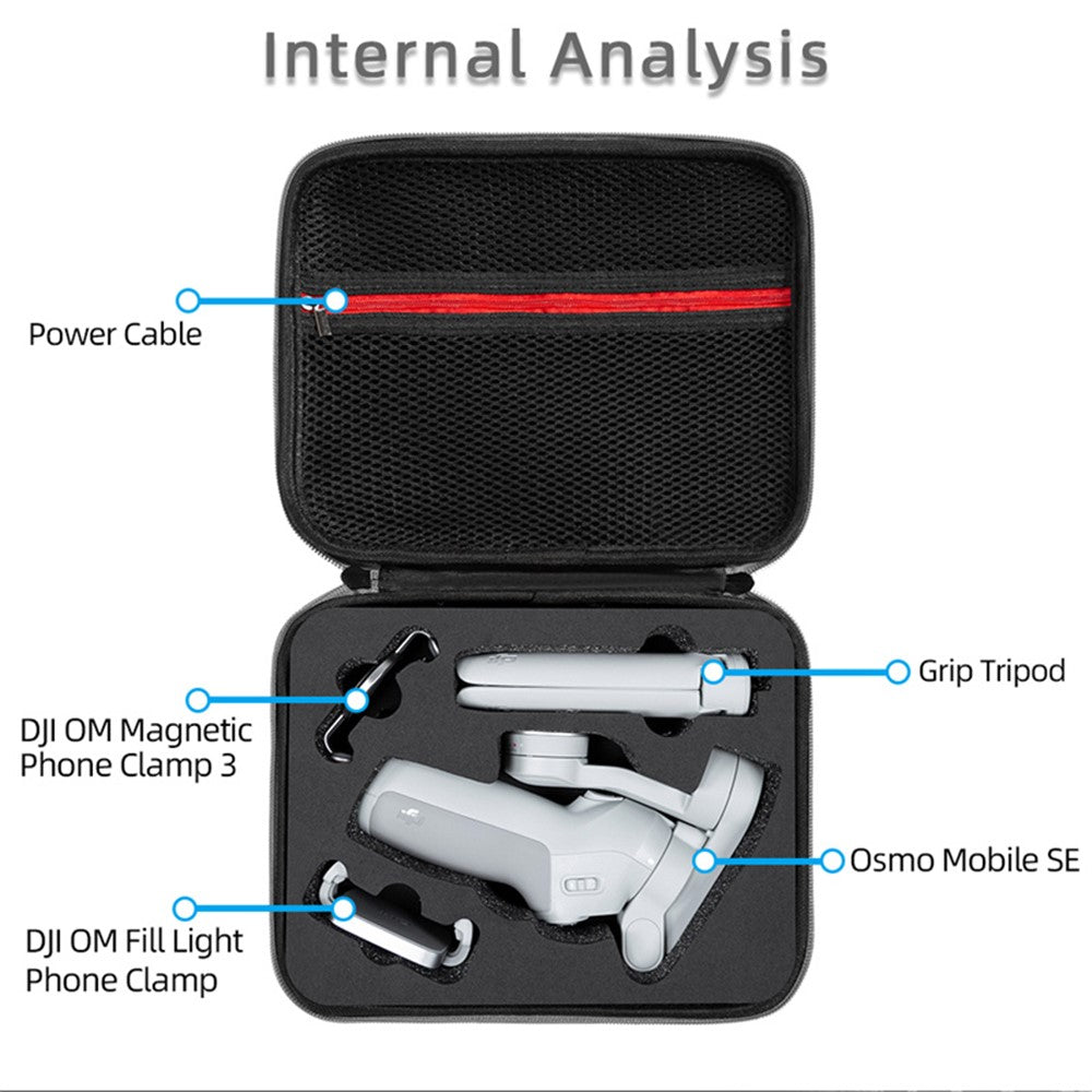 For DJI Osmo Mobile SE Shockproof Carrying Bag Portable Storage Case with Handle