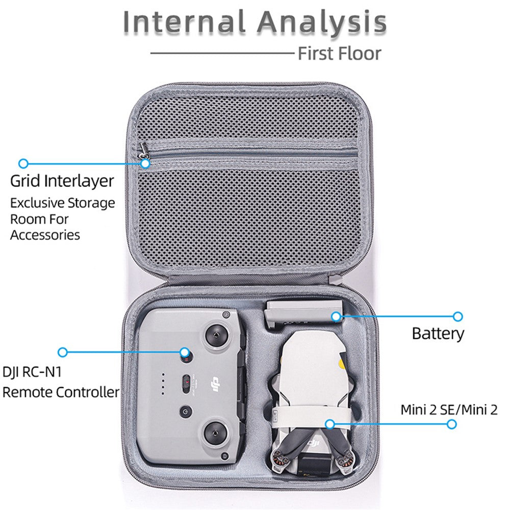 Carrying Case for DJI Mini 2 SE / Mini 2 Hard EVA Portable Storage Bag with Handle