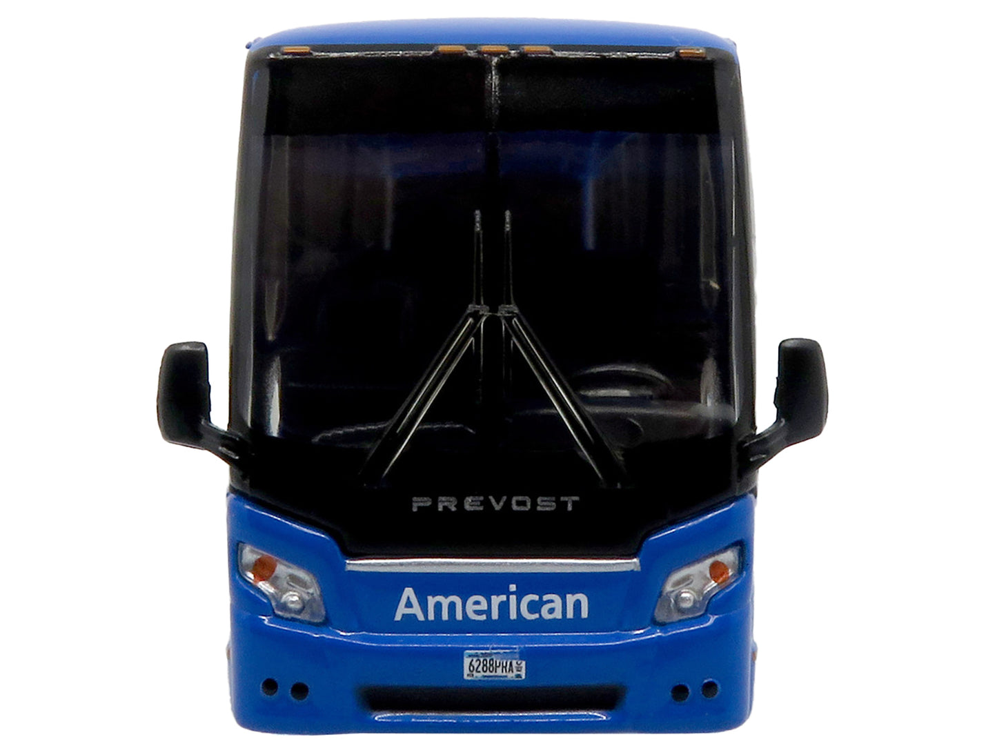 Prevost H3-45 Coach Bus "American Airlines Landline" Blue with Graphics Limited Edition 1/87 (HO) Diecast Model by Iconic Replicas