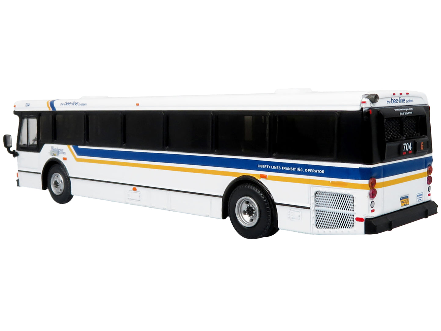 2006 Orion V Transit Bus Westchester NY Bee-Line "6 Yonkers" Limited Edition "The Vintage Bus and Motorcoach Collection" 1/87 (HO) Diecast Model by Iconic Replicas
