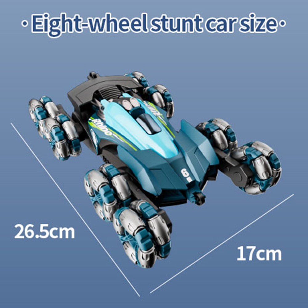 4DRC Y6 8WD Spray RC Car Model Remote Control Stunt Vehicle with LED Light, 1 Battery