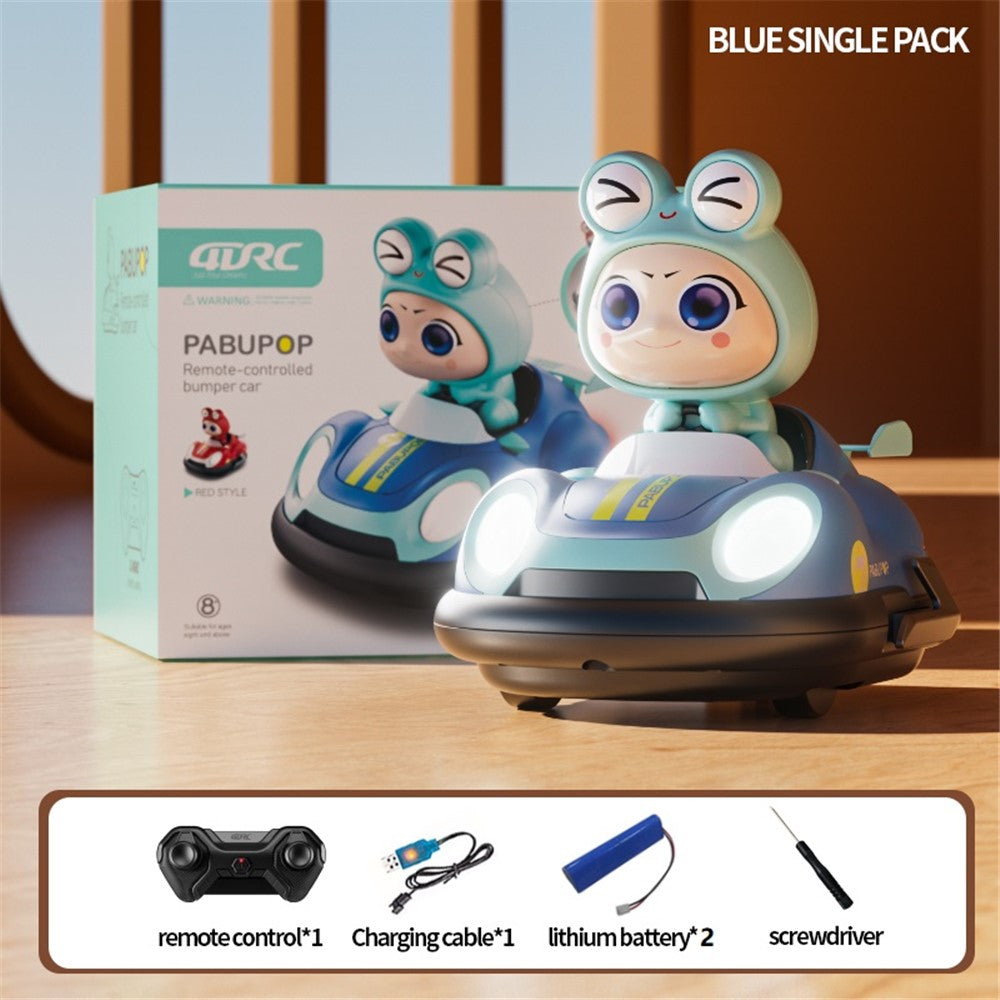 4DRC Y7 Remote Control Bumper Car with Light and Music Pop-Up Doll Children Battle Toy, 2 Batteries