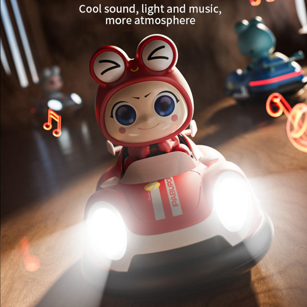 4DRC Y7 2Pcs Pop-Up Doll Remote Control Bumper Car with Light and Music Children Battle Toy (1 Battery / Car)