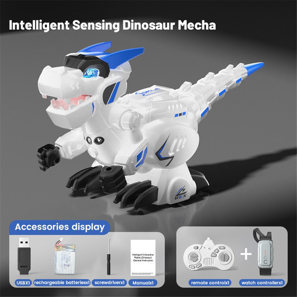 R25 Intelligent Programming Remote Control Dinosaur Electric Dinosaur Toy, Remote Control + Gesture Sensing Remote Control