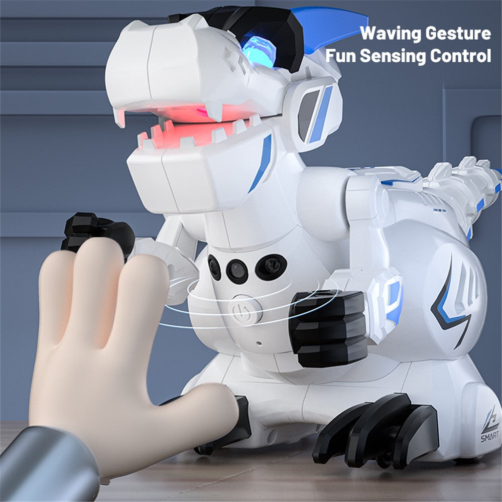 R25 Intelligent Programming Remote Control Dinosaur Electric Dinosaur Toy, Remote Control + Gesture Sensing Remote Control