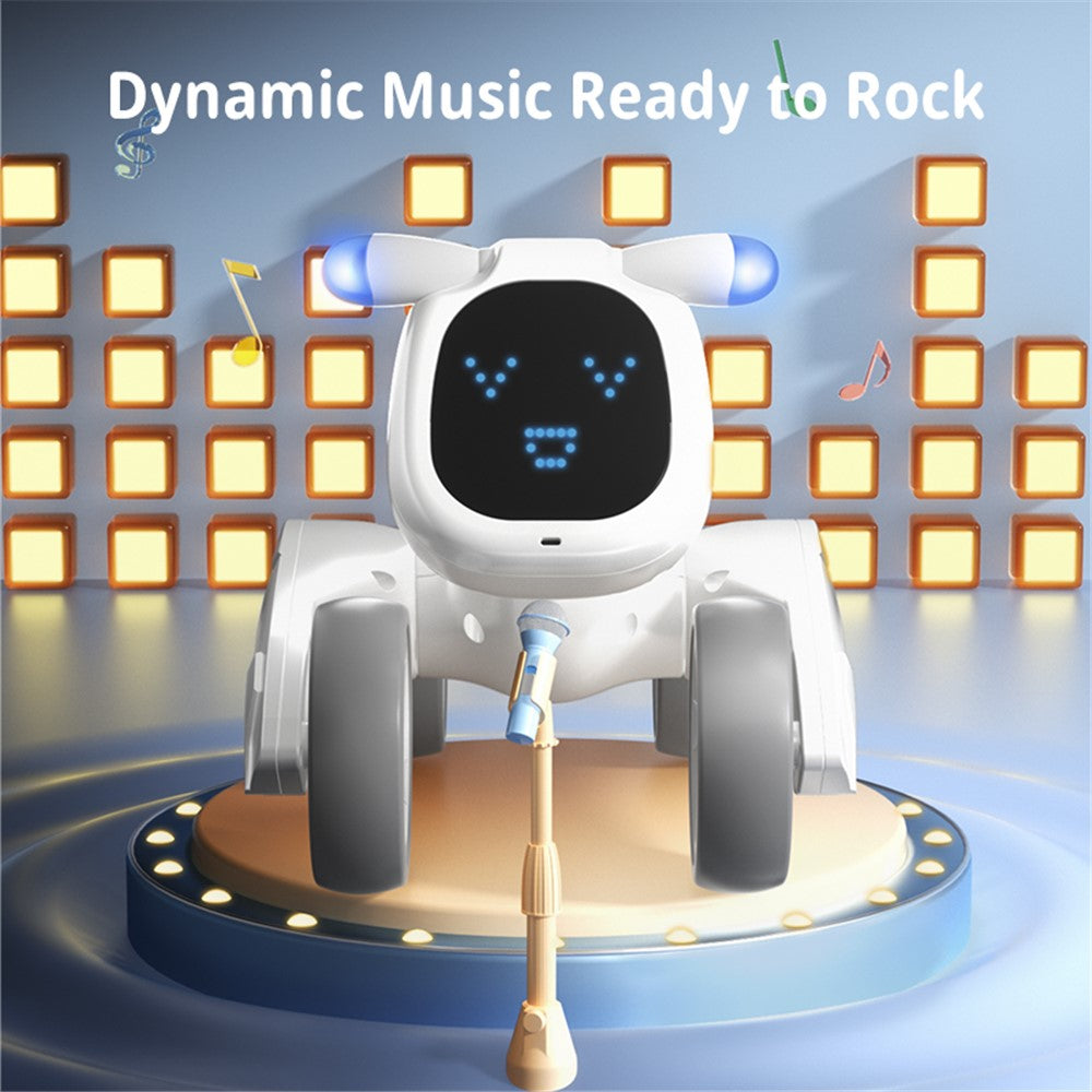 R28 Intelligent Voice Control Robot Puppy Kids Remote Control Electronic Pet Toy, 1 Battery