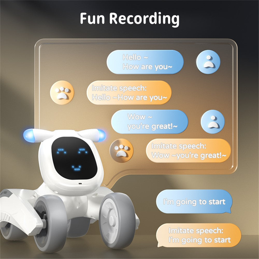 R28 Intelligent Voice Control Robot Puppy Kids Remote Control Electronic Pet Toy, 1 Battery