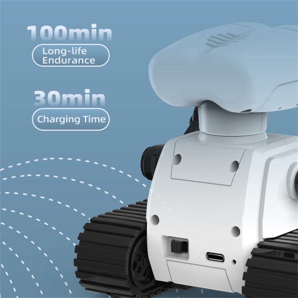 S018 Mini Remote Control Programming Robot Music Light Pattern Switching Smart Robot Toy
