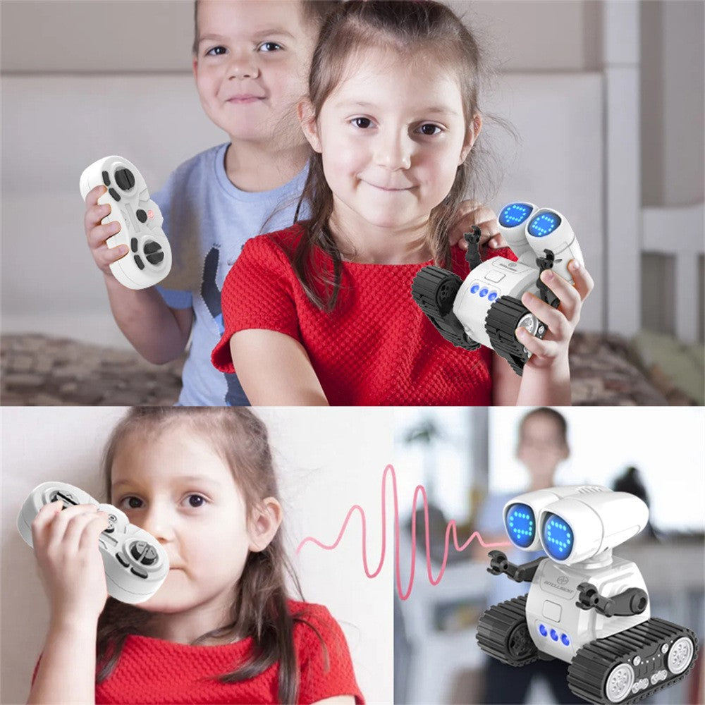 S018 Mini Remote Control Programming Robot Music Light Pattern Switching Smart Robot Toy