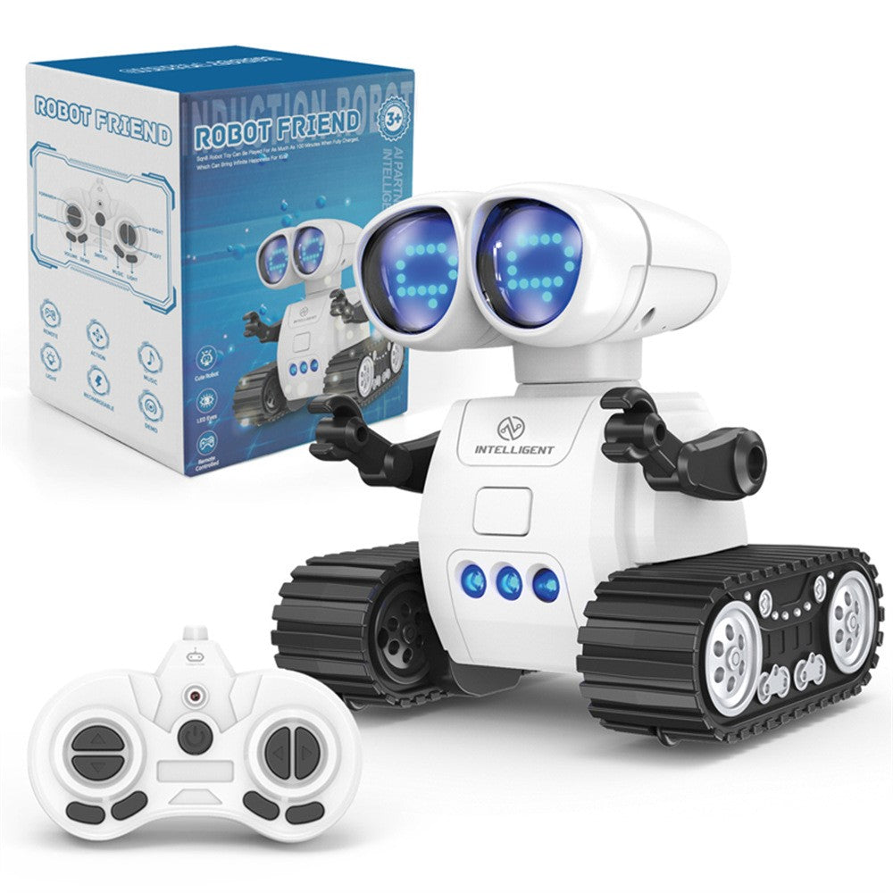S018 Mini Remote Control Programming Robot Music Light Pattern Switching Smart Robot Toy