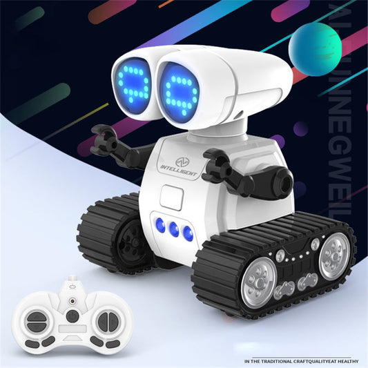 S018 Mini Remote Control Programming Robot Music Light Pattern Switching Smart Robot Toy