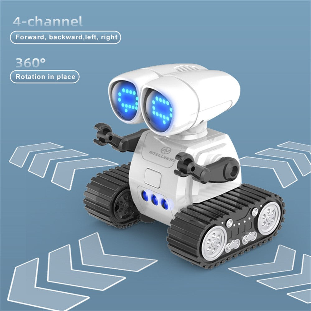 S018 Mini Remote Control Programming Robot Music Light Pattern Switching Smart Robot Toy