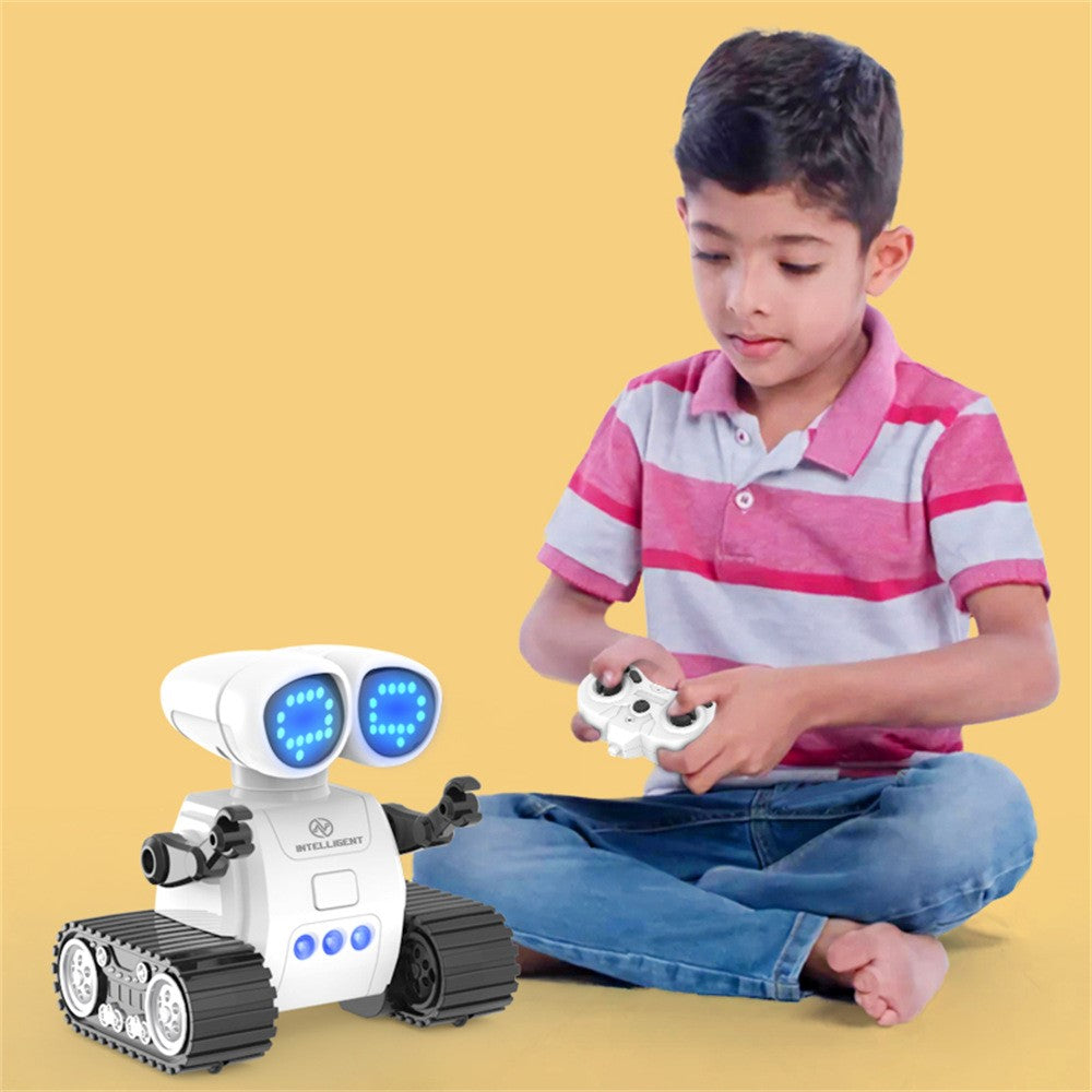 S018 Mini Remote Control Programming Robot Music Light Pattern Switching Smart Robot Toy