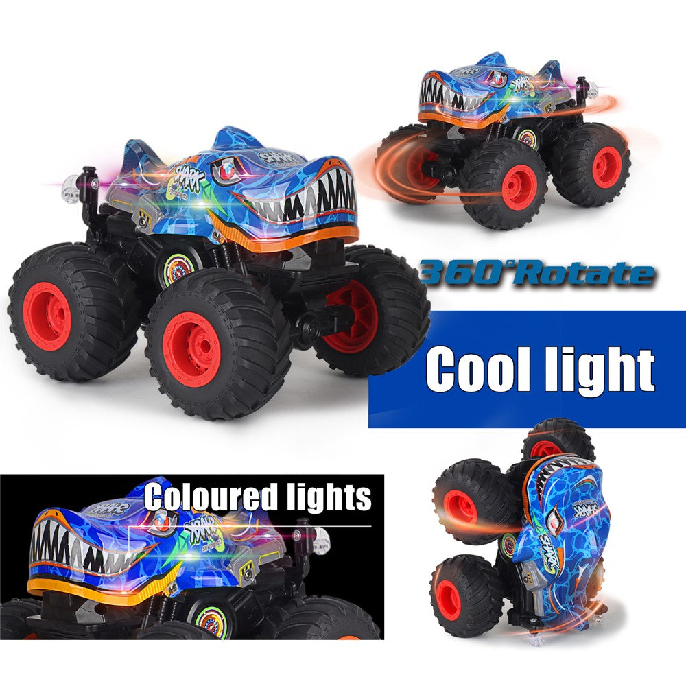 KY-S202B 1 / 20 Remote Control Toy Car Shark Head Design Stunt Car with Light and Music