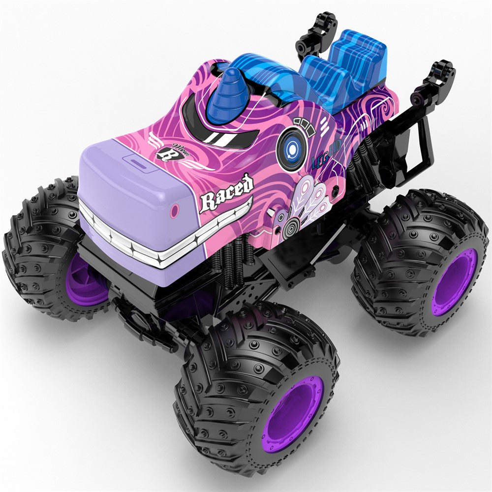 KY-S208A 1 / 20 Remote Control Car Cartoon Kids Stunt Car Toy with Light and Music