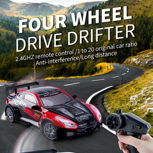 KY-S205 GTR Style 1 / 20 4WD RC High Speed Drift Car with Light Remote Control Toy Car
