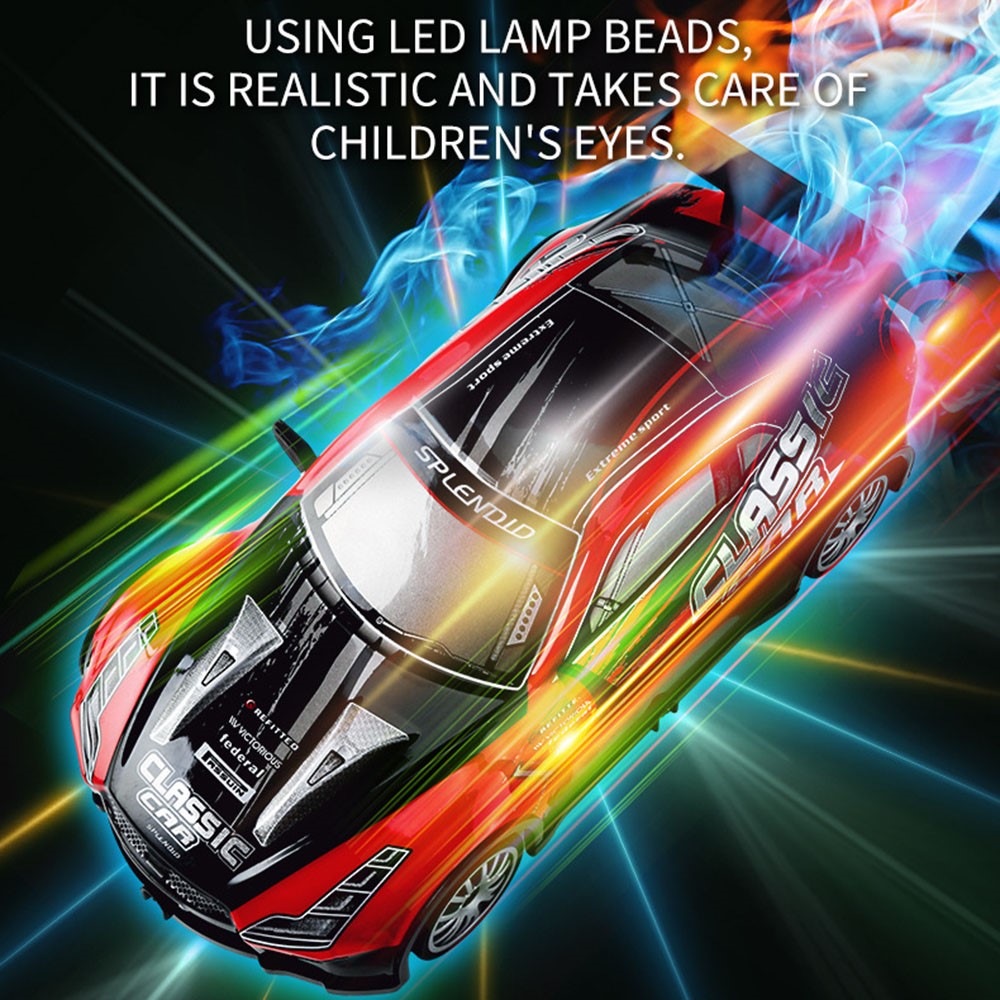 KY-S205 GTR Style 1 / 20 4WD RC High Speed Drift Car with Light Remote Control Toy Car