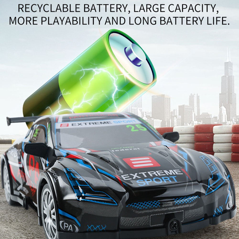 KY-S205 GTR Style 1 / 20 4WD RC High Speed Drift Car with Light Remote Control Toy Car