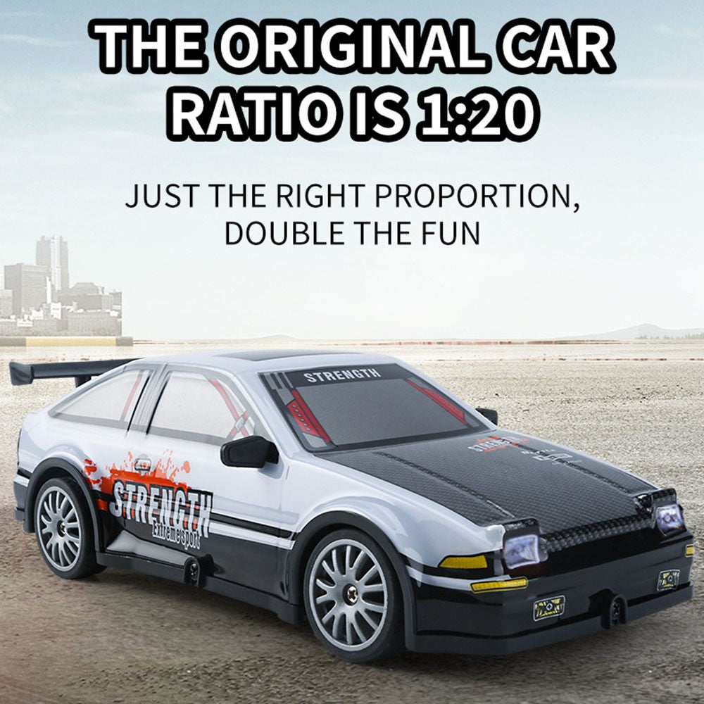 KY-S204 AE86 Style 1 / 20 4WD RC High Speed Drift Car with Light Remote Control Toy Car