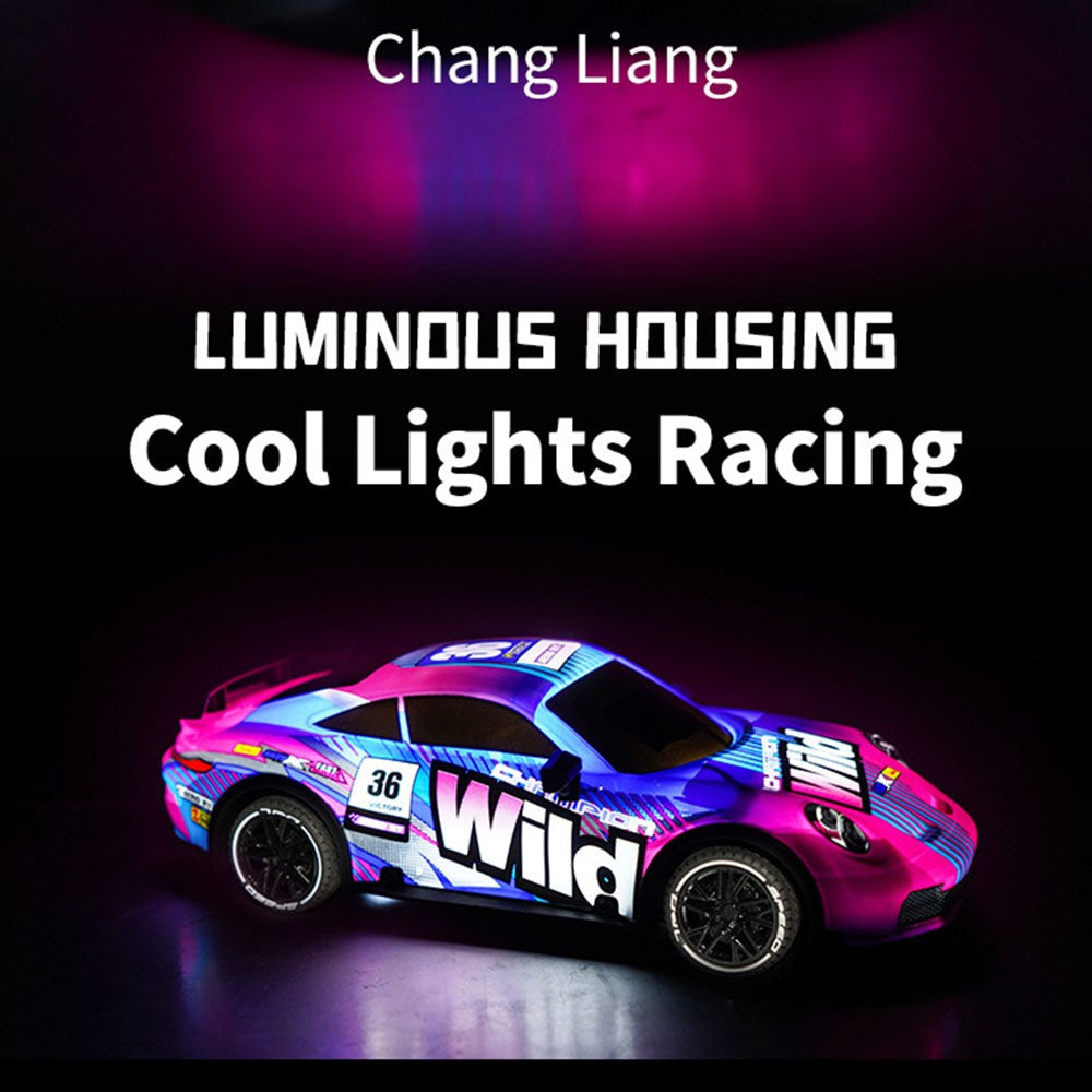 UJ99-P381 1 / 18 2WD RC Racing Car Toy Cool Light Effect Remote Control Car