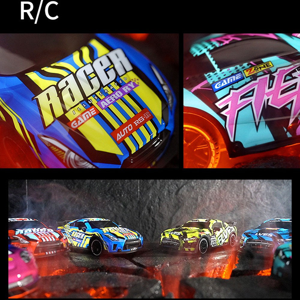 UJ99-P381 1 / 18 2WD RC Racing Car Toy Cool Light Effect Remote Control Car