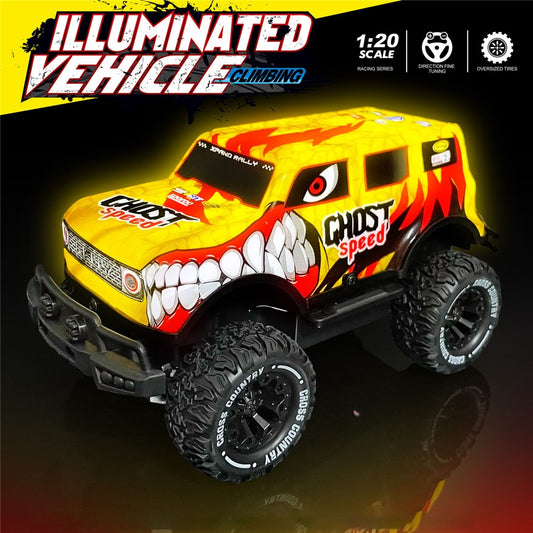 UJ99-Y203 1 / 20 2WD RC Car Children Toy Cool Light Effect Remote Control Car