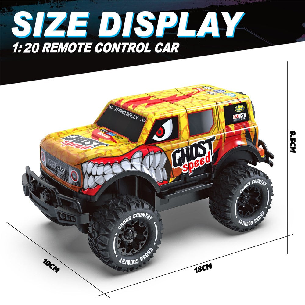 UJ99-Y203 1 / 20 2WD RC Car Children Toy Cool Light Effect Remote Control Car