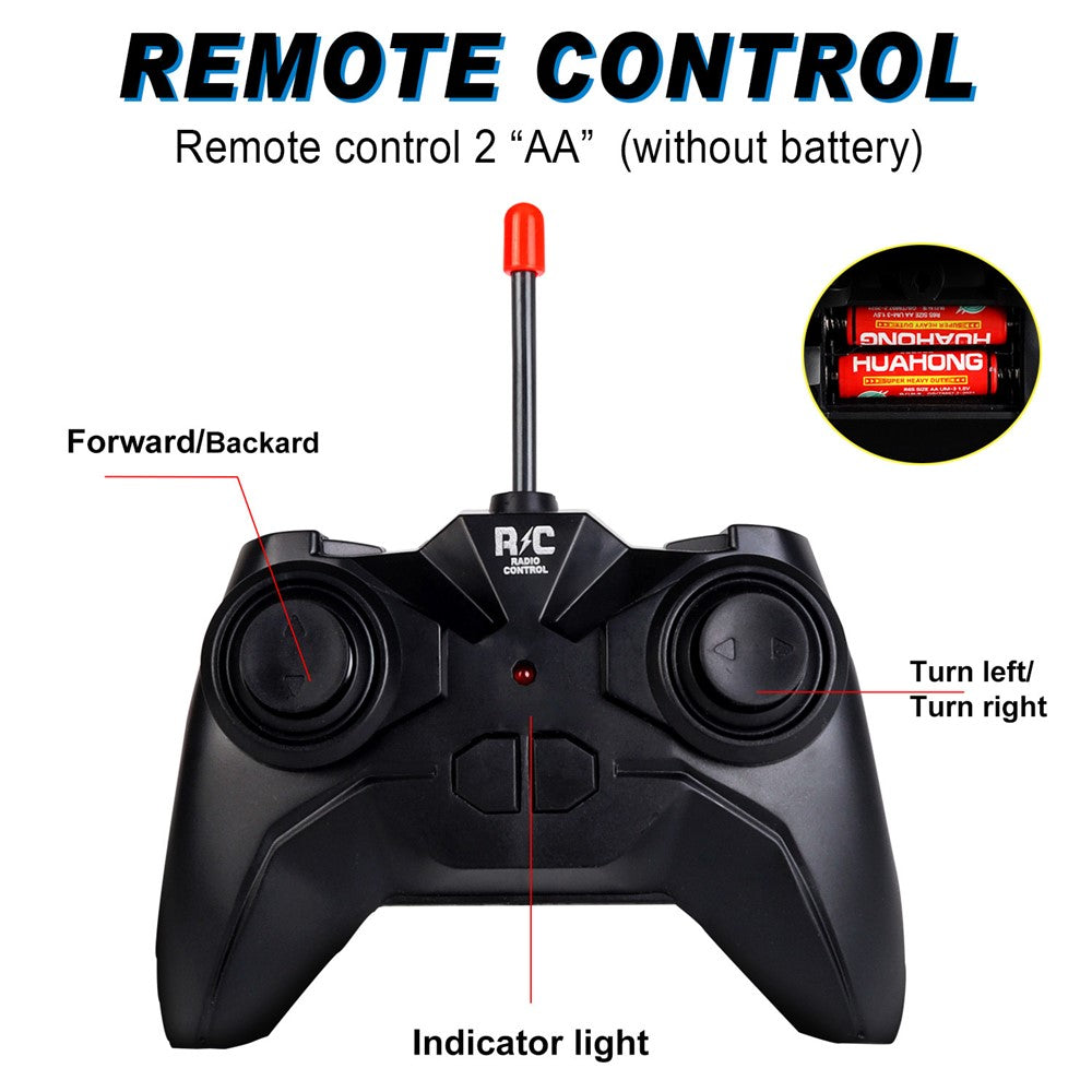 UJ99-Y201 1 / 20 2WD RC Car Non-Slip Wheels Cool Light Remote Control Car Toy