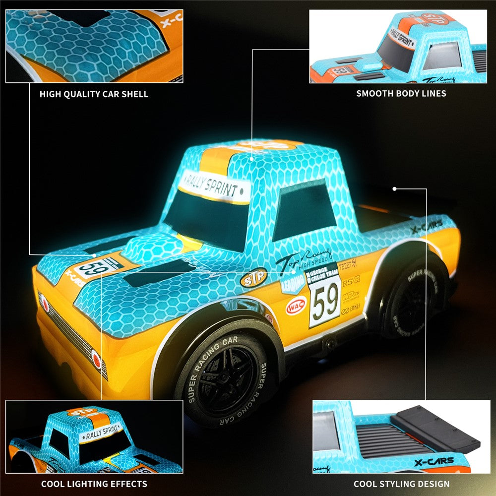 Q243 1 / 24 2WD RC Racing Car Children Remote Control Toy Car with Cool Light