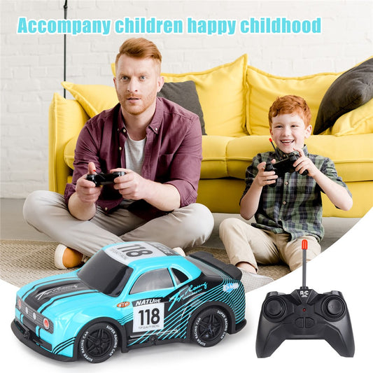 Q242 1 / 24 2WD RC Racing Car Cool Light Remote Control Car Children Toy