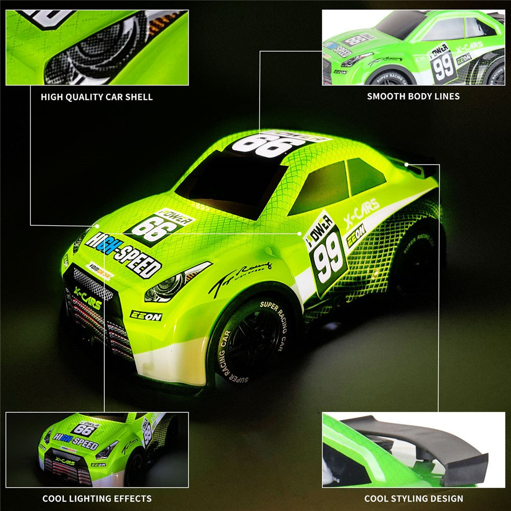 Q240 1 / 24 2WD Remote Control Racing Car Children Toy RC Car with Cool Light