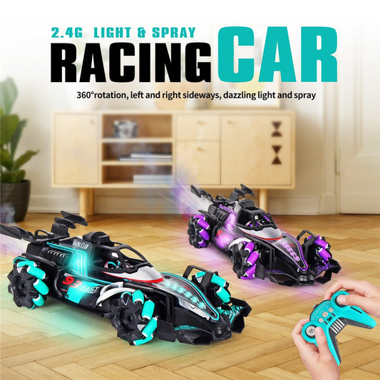 HD3377 1 / 14 RC Racing Car Toy Light Music Mist Spray Remote Control Car, Single Remote Controller