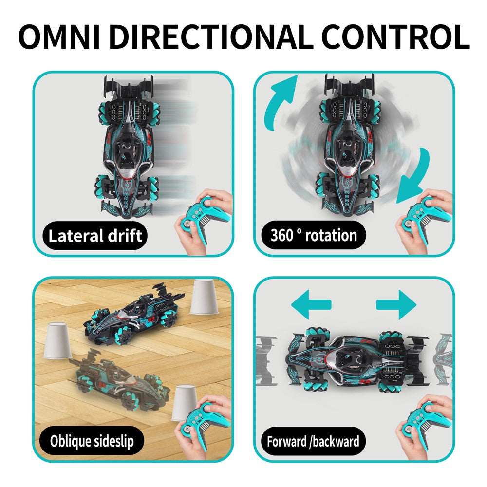 HD3377 1 / 14 RC Racing Car Toy Light Music Mist Spray Remote Control Car, Single Remote Controller