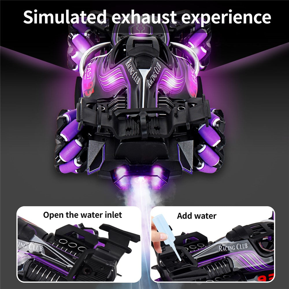 HD3377 1 / 14 RC Racing Car Toy Light Music Mist Spray Remote Control Car, Single Remote Controller