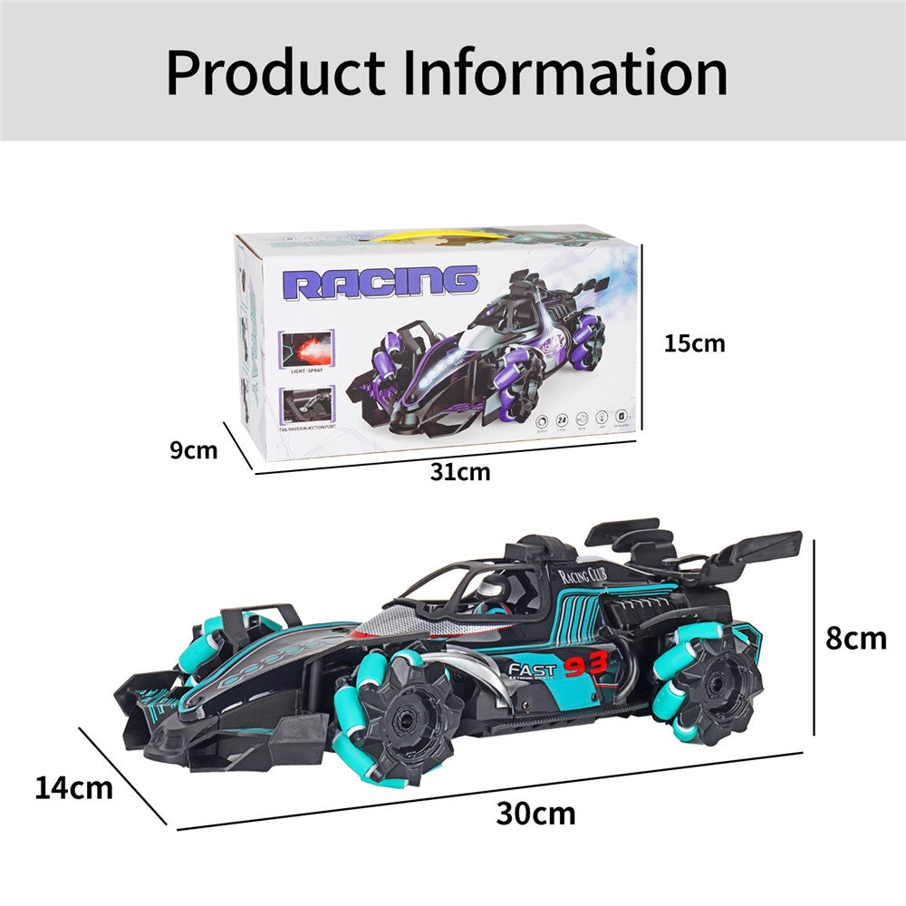 HD3377 1 / 14 RC Racing Car Toy Light Music Mist Spray Remote Control Car, Single Remote Controller
