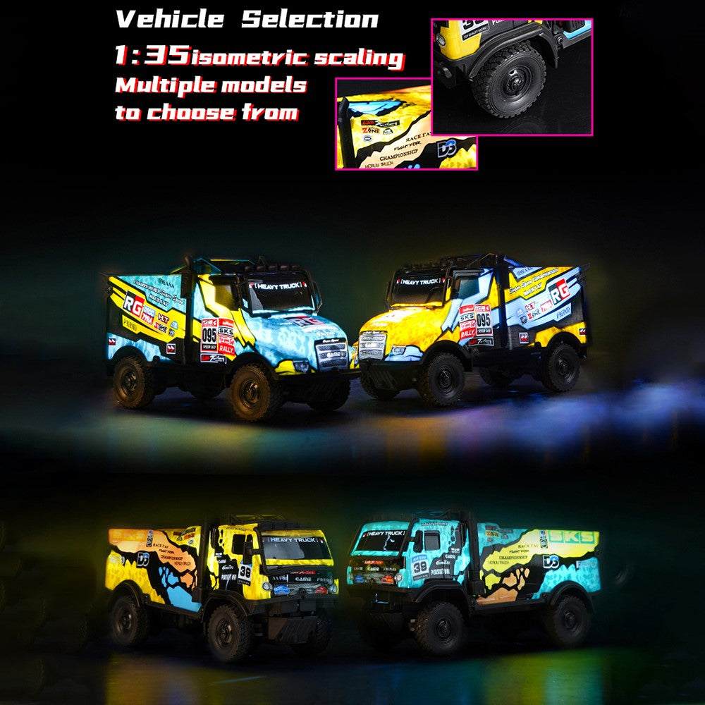 1 / 35 RC Truck Children Toy Cool Light Effect Remote Control Vehicle