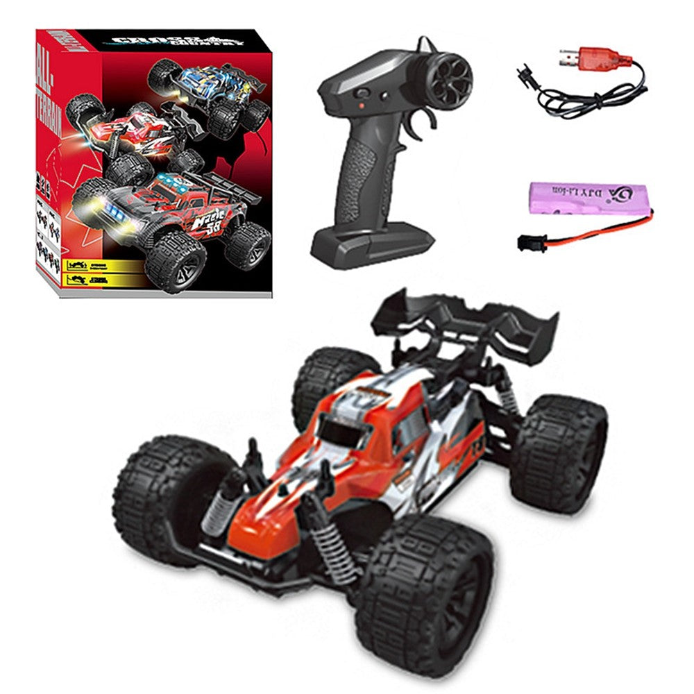 2.4G Remote Control Off-Road Car Shock Absorbing 1:18 RC Vehicle Toy with LED Light
