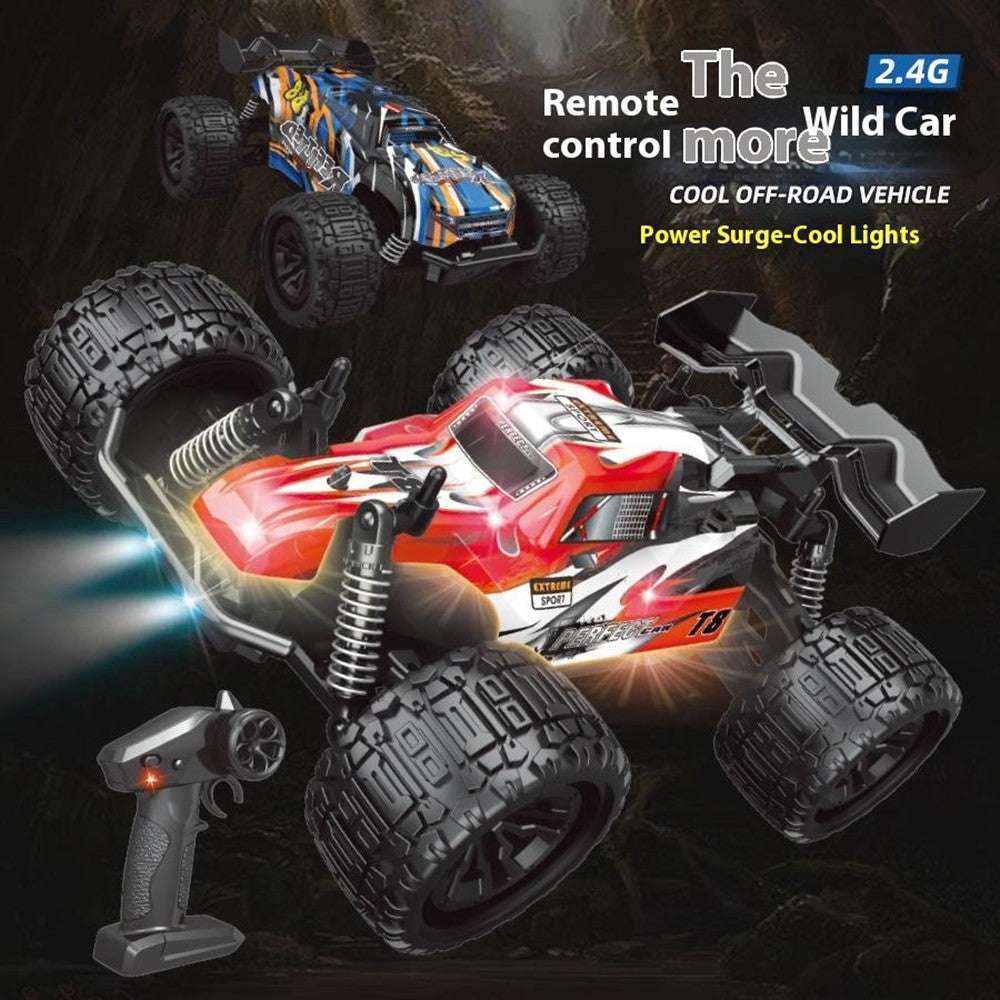 2.4G Remote Control Off-Road Car Shock Absorbing 1:18 RC Vehicle Toy with LED Light