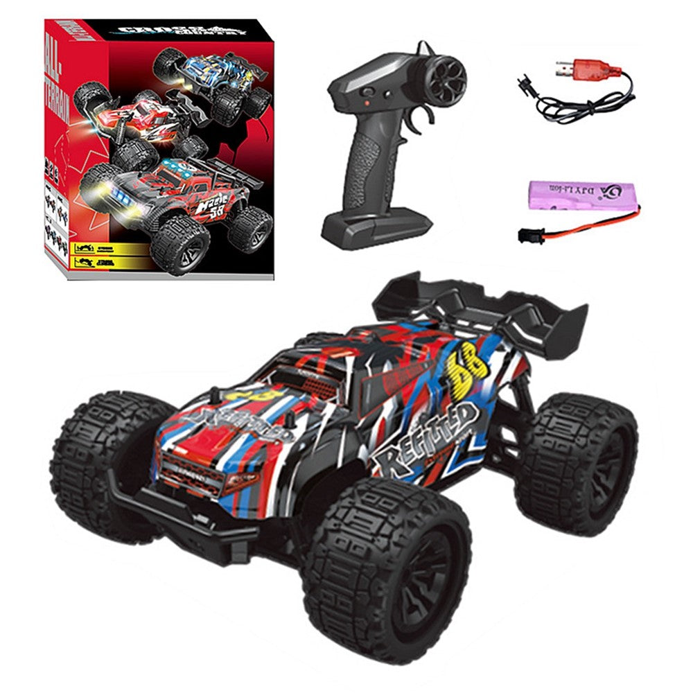 2.4G Remote Control Off-Road Car Shock Absorbing 1:18 RC Vehicle Toy with LED Light