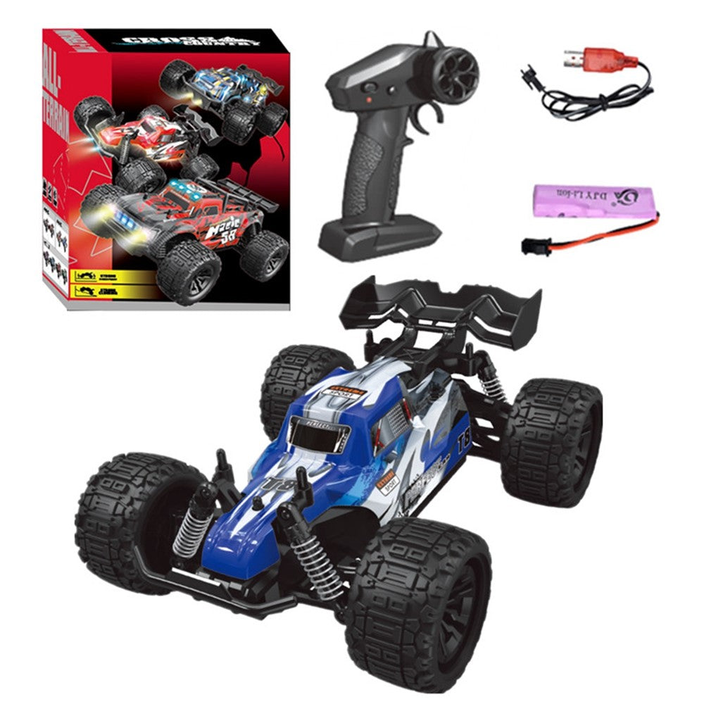 2.4G Remote Control Off-Road Car Shock Absorbing 1:18 RC Vehicle Toy with LED Light